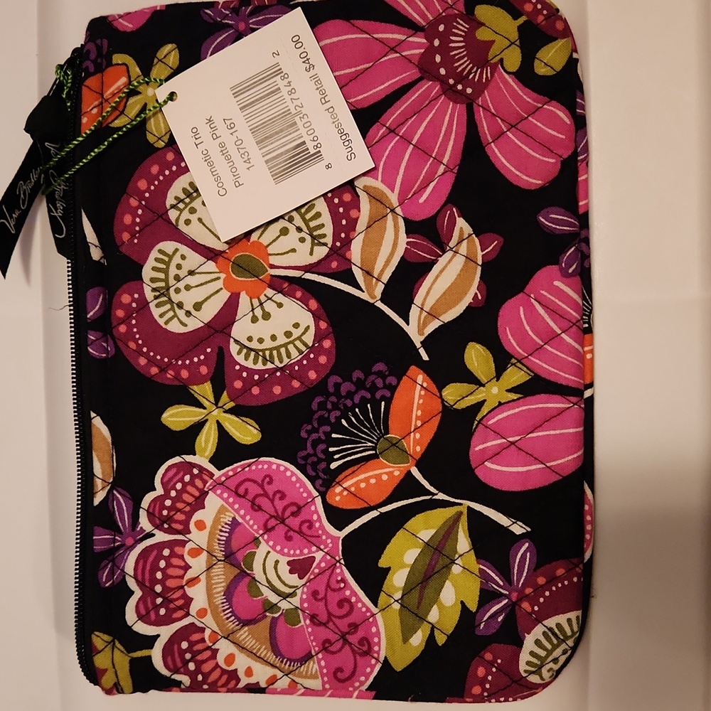 Vera Bradley Floral Print Pouch and Eye Glasses Case - Picture 3 of 8